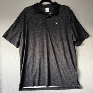 Callaway Opti Dri Mens Golf Polo Tee Size Large Grey Career Office Casual Logo
